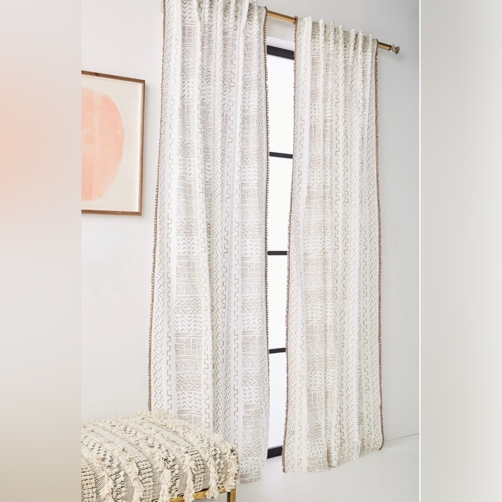 Anthropologie Shayla Curtain 50 x 96 One Panel NWT